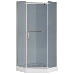 Душевое ограждение Loranto 90x90 см CS-816S B 90 (GRAY) сатин/серое - фото 