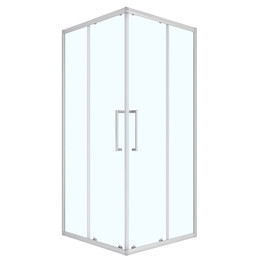 Душевое ограждение Loranto 90x90 см CS-AB01S-90, сатин/прозрачное - фото 