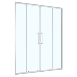 Душевая дверь Loranto 150 см CS-AB04S-150, сатин/прозрачное - фото 