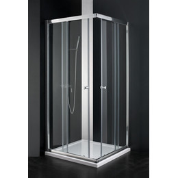 Душевое ограждение Cezares 100х100 см ANIMA-W-A-2-100-C-Cr, хром/прозрачное - фото 