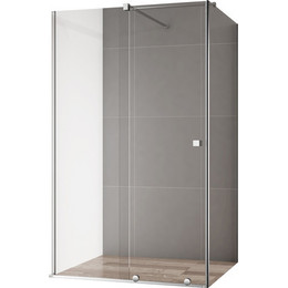 Душевое ограждение Cezares 110х90 см STREAM-AH-1-110/90-C-Cr, с кронштейном в комплекте, хром/прозрачное - фото 