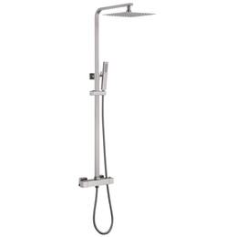 Душевая стойка с термостатом Abber Daheim AF8260SPL, сатин - фото 