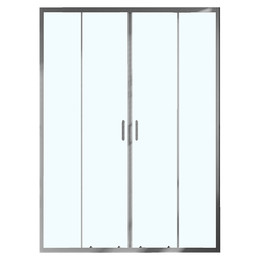 Душевая дверь Azario Tokyo 170 см AZ-362K2-170-MGR-CL, графит матовый/прозрачное - фото 