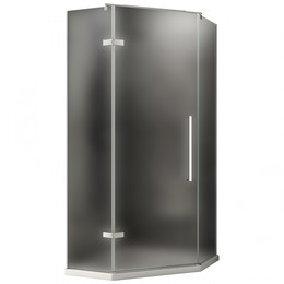 Душевое ограждение Abber Ewiges Wasser 100х100 см AG05100M, хром/матовое - фото 