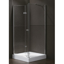 Душевое ограждение Cezares 90х80 см ELENA-W-ASH-1-90/80-C-Cr, хром/прозрачное - фото 