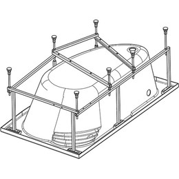Каркас для ванны Santek Майорка XL 160x95 см 1.WH11.2.429 - фото 