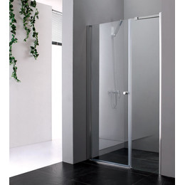 Душевая дверь Cezares 133 см ELENA-W-B-11-80+60-C-Cr, хром/прозрачное - фото 
