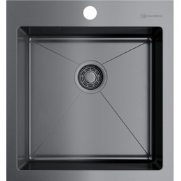 Кухонная мойка Omoikiri AKISAME 46-IN (4973095) 1,2 мм, вороненая сталь, Цвет производителя: вороненая сталь - фото 