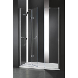 Душевая дверь Cezares 140 см ELENA-W-BS-13-40+50/50-C-Cr, хром/прозрачное - фото 