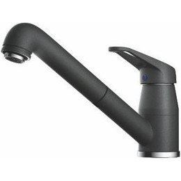 Смеситель для кухни Omoikiri Tateyama-S-BL 4994136, хром/черный - фото 