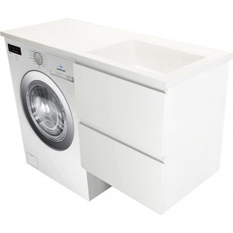 Тумба подвесная с раковиной-столешницей Эстет Dallas Luxe 110 см R, 2 ящика ФР-00002021 - фото 