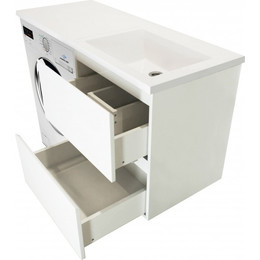 Тумба подвесная с раковиной-столешницей Эстет Dallas Luxe 140 см R, 2 ящика ФР-00002924 - фото 