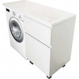 Тумба напольная с раковиной-столешницей Эстет Dallas Luxe 130 см R, 2 ящика ФР-00002268 - фото 