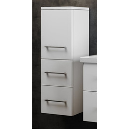 Пенал подвесной Smile Арабеско 35 см, левый, белый - фото 