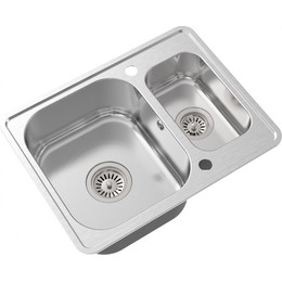 Кухонная мойка Oulin OL-0304 1 мм, нержавеющая сталь - фото 