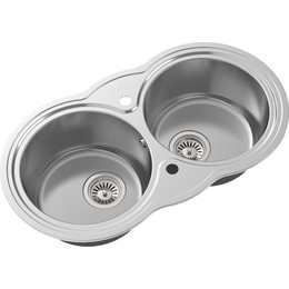 Кухонная мойка Oulin OL-362 1 мм, нержавеющая сталь - фото 
