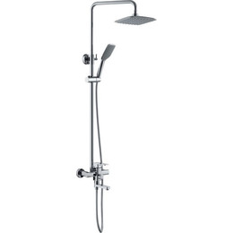 Душевая стойка с поворотным изливом Haiba HB2402 хром - фото 