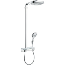 Душевая стойка с термостатом Hansgrohe Raindance Select E300 3jet Showerpipe 27127000 - фото 