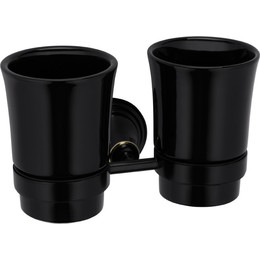 Стакан двойной Fixsen Luksor FX-71607B, цвет черный - фото 