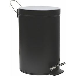 Ведро для мусора с педалью WasserKraft Elbe K-635BLACK - фото 