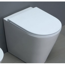 Унитаз приставной Azzurra Forma FMVCTPE00000BI с тонкой крышкой микролифт - фото 