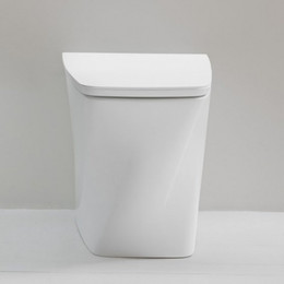 Унитаз приставной безободковый Azzurra Hera HEVCTPE00000BI с тонкой крышкой микролифт - фото 