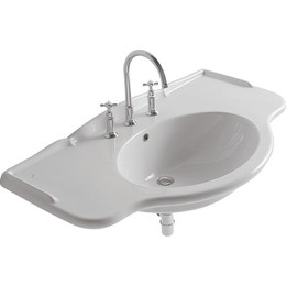 Раковина подвесная Globo Paestum 110 см PA022.BI*1 - фото 