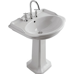 Раковина с пьедесталом Globo Paestum 70 см PA006.BI*1 - фото 