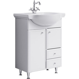 Тумба напольная с раковиной Aqwella Барселона 65 см BA0106K, б/к - фото 