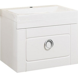 Тумба подвесная с раковиной Aqwella Infinity 60 см Inf.01.06/001 - фото 