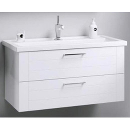 Тумба подвесная с раковиной Aqwella Манчестер 100 см MAN01102 - фото 