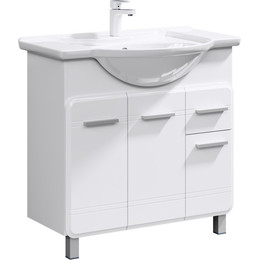 Тумба напольная с раковиной Aqwella Корсика 85 см KOR0108 - фото 