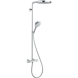 Душевая стойка с термостатом Hansgrohe Raindance Select S Showerpipe 240 2jet 27129400, белый/хром - фото 