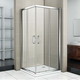 Душевое ограждение Bas Infinity CR-80-C-CH 80х80 см, хром/прозрачное - фото 