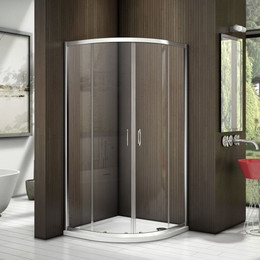 Душевое ограждение Bas Latte R-80-C-WE 80х80 см, алюминий/прозрачное - фото 