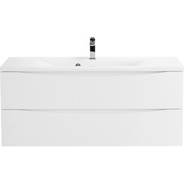 Тумба подвесная с раковиной BelBagno MARINO-1200-2C-SO-BO-P 120 см, Bianco Opaco - фото 