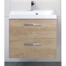 Тумба подвесная с раковиной BelBagno AURORA-600-2C-SO-RNN 60 см, Rovere Nebrasca Nature, Цвет фасада: Rovere Nebrasca Nature - фото 