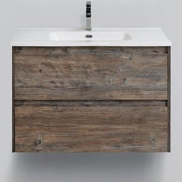 Тумба подвесная с раковиной BelBagno KRAFT-600-2C-SO-PP 60 см, Pino Pasadena, Цвет фасада: Pino Pasadena - фото 