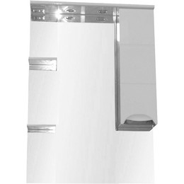 Зеркало-шкаф Стиль Соло 80 cм R, белый - фото 