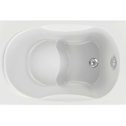 Ванна акриловая сидячая Bas Рио 120x70 см (на каркасе), Размер - мм: 1200х700 - фото 