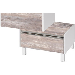 Комод напольный Акватон Капри 80 см 1A231103KPDA0, белый/бетон пайн - фото 