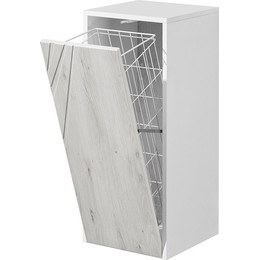 Шкаф подвесной Акватон Сакура 33 см 1A220703SKW80, б/к, белый/ольха наварра - фото 