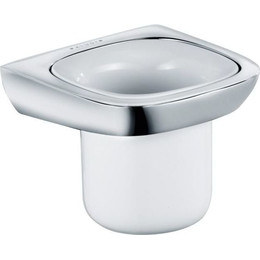 Стакан для зубных щеток Kludi Ambienta 5397505, цвет хром/белый - фото 