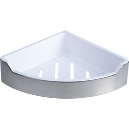 Полка угловая Fixsen Hotel FX-31003D 22 см, хром/белый - фото 