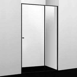 Душевая дверь WasserKraft Dill 110 см 61S13, черный/прозрачное - фото 