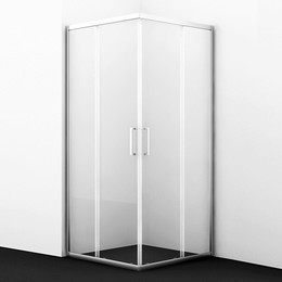 Душевое ограждение WasserKraft Main 90х90 см 41S03, хром/прозрачное - фото 