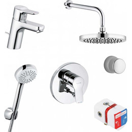 Набор смесителей 7 в 1 для ванны Kludi Pure&Easy 376300565 - фото 