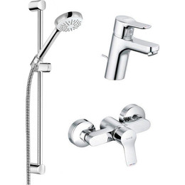 Набор смесителей 3 в 1 для душа Kludi Pure&Easy 378450565 - фото 