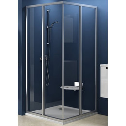 Душевое ограждение Ravak Supernova SRV2-S+SRV2-S 90x90 см 14V70UO2ZG сатин/матовое - фото 