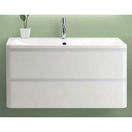 Тумба подвесная с раковиной BelBagno ALBANO-800-2C-SO-BL 80 см, Bianco Lucido, Цвет фасада: Bianco Lucido - фото 